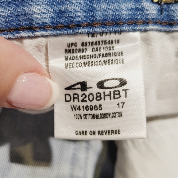 Dickies Shorts 100% Cotton Denim Relaxed Fit Skate Jorts Y2K Men’s Size 40 - Picture 11 of 13